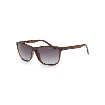 Matte brown 'Coast' tortoiseshell sunglasses